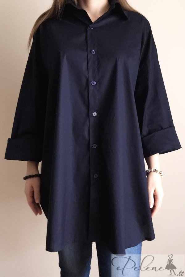 Didelio dydžio klasikiniai medvilniniai marškiniai