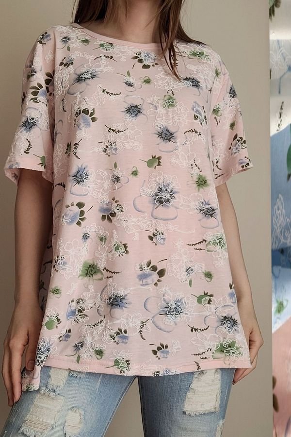 Nauja palaidinė su gėlytemis - 2XL didintas